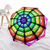 1pc Colorful Kaleidoscope Pattern Automatic Folding Umbrella, Heavy-Duty 8-Rib Construction, Perfect for Everyday yy251114115