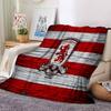 Red Lion Football Club Flannel Blanket, Soft Polyester, Modern Design, All-Season for Camping, Travel, Gifts for Holidays or Birthdays
