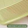 Rectangular Perforated Plastic Storage Basket