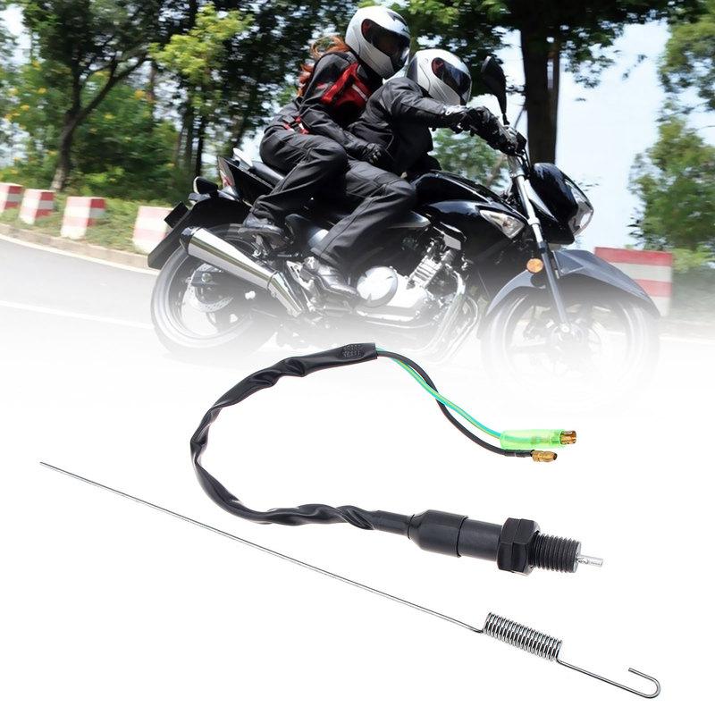 Universal 2 Wires Motorcycle Brake Light Switch Fit for Honda Kawasaki Suzuki Yamaha with Spring Rear Drum Brake Pedal Switch