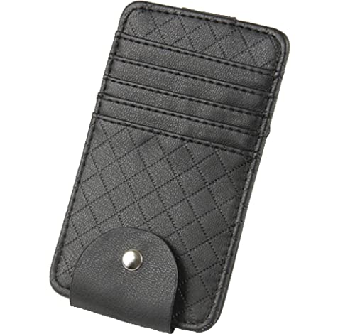 

fogman Карман-органайзер на солнцезащитный козырек Держатель для карт, солнцезащитных очков, парковочного талона Многофункциональный солнцезащитный козырек (черный) чёрный