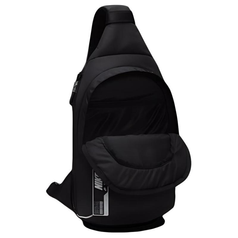 Nike Sportswear Essentials Series Nylon With Polyester Sling Bag Regular Unisex Black Casual FB2851-010