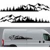 2PCS Vinyl Car Stickers Mountain Tree Forest Decor Decal Car Body Stickers and Decals Vinyl Graphic for Car SUV RV Camper Trailer