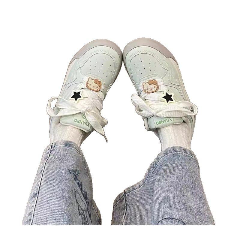 Platform white shoes versatile student casual board shoes women's new autumn and winter bread shoes