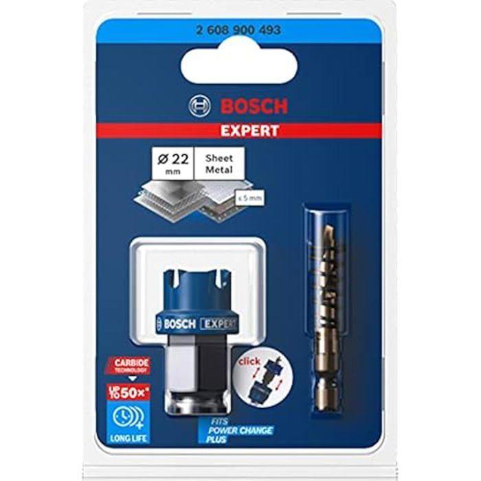 Scie trépan - BOSCH - Expert Métal - Ø22 mm - Profondeur 5 mm - Carbure de précision