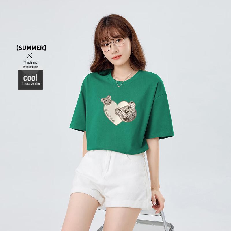 Baleno Women s Heart Print Cotton T-Shirt 3XL
