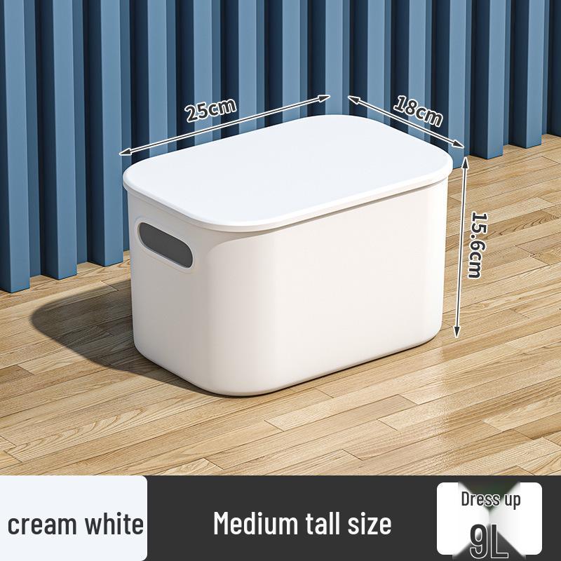 Colored Desktop Storage Box with Lid - Organizer for Socks, Underwear, Snacks, Toys, and Sundries