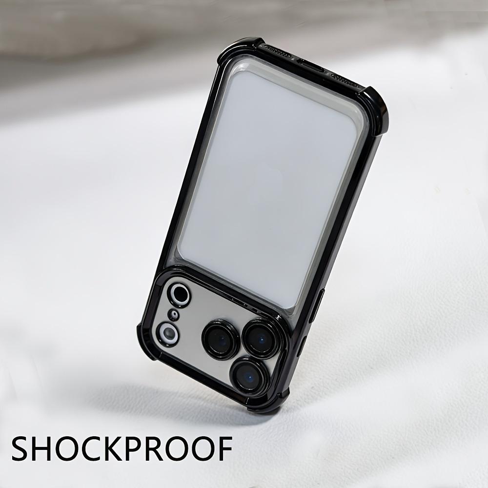 Luxury Buffer Lmpact Plating Phone Case For iPhone 18 17 16 15 14 13 12 Pro Max 16 Plus Shockproof Clear Lens Protection Cover