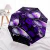 1pc Butterfly Night umbrella with 8 iron ribs and a plastic handle, automatic opening and closing, portable and foldable1103