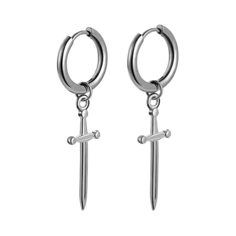 Mango Star Cross Polaris Dangle Earrings: Trendy Romantic Ear Cuff for Women
