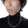 FurFur ANGLED CHAIN TOGGLE SILVER925 NECKLACE