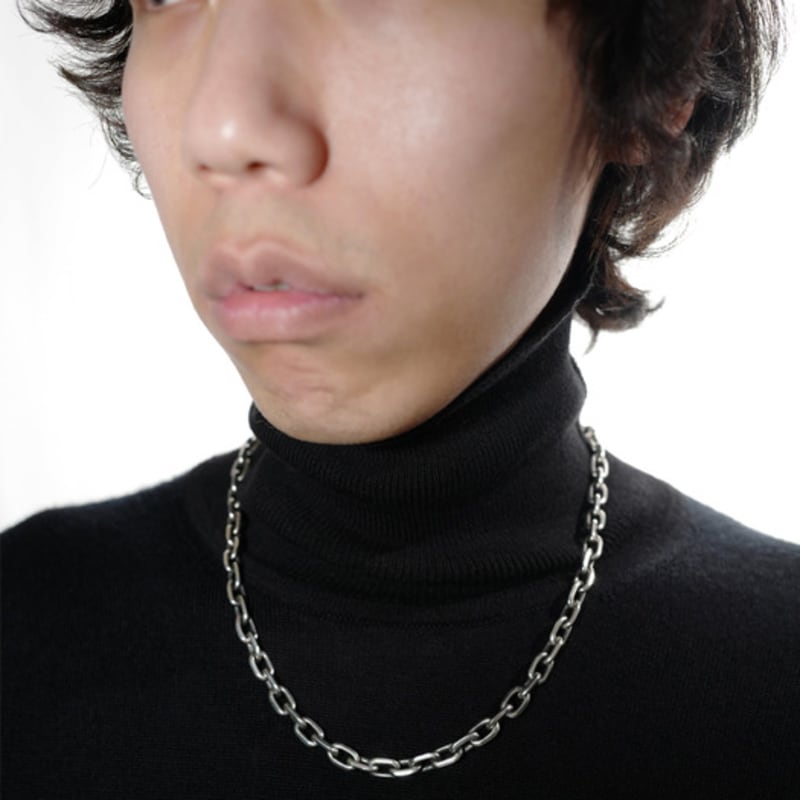 FurFur ANGLED CHAIN TOGGLE SILVER925 NECKLACE