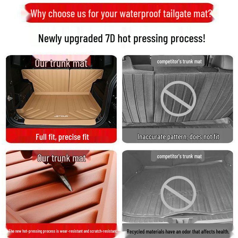 Chery Jetour Traveler TPE Trunk Mats for Interior Upgrade