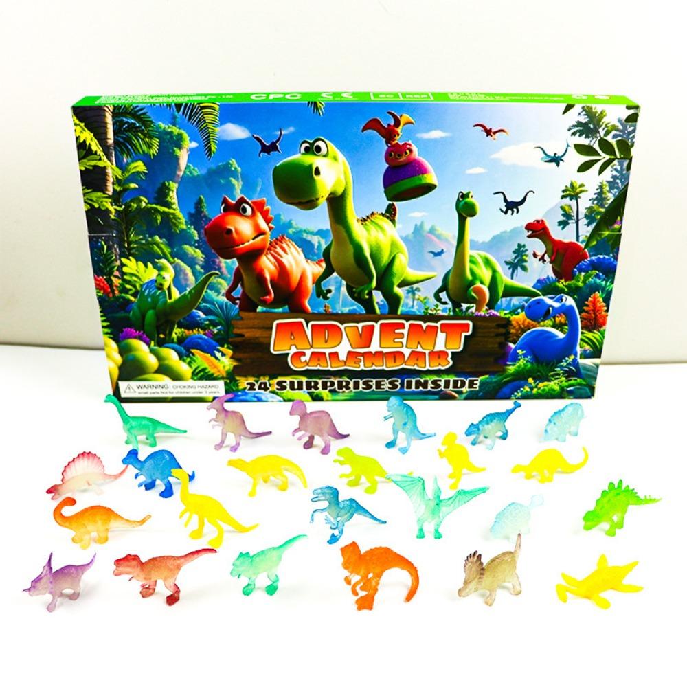 Christmas 24-grid Holiday Arrival Dinosaur Gifts 24-day Digital Countdown Calendar