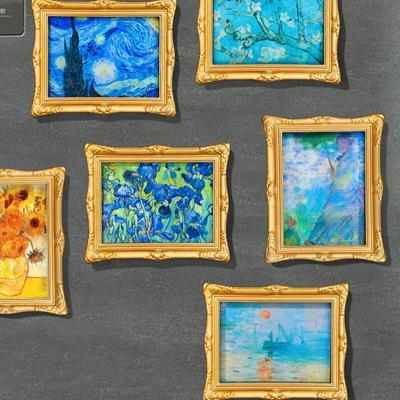 Vincent Van Gogh Paintings Fridge Magnets Sunflowers Impression Sunrise Starry Night Fridge Stickers Home Decor Wedding Gifts