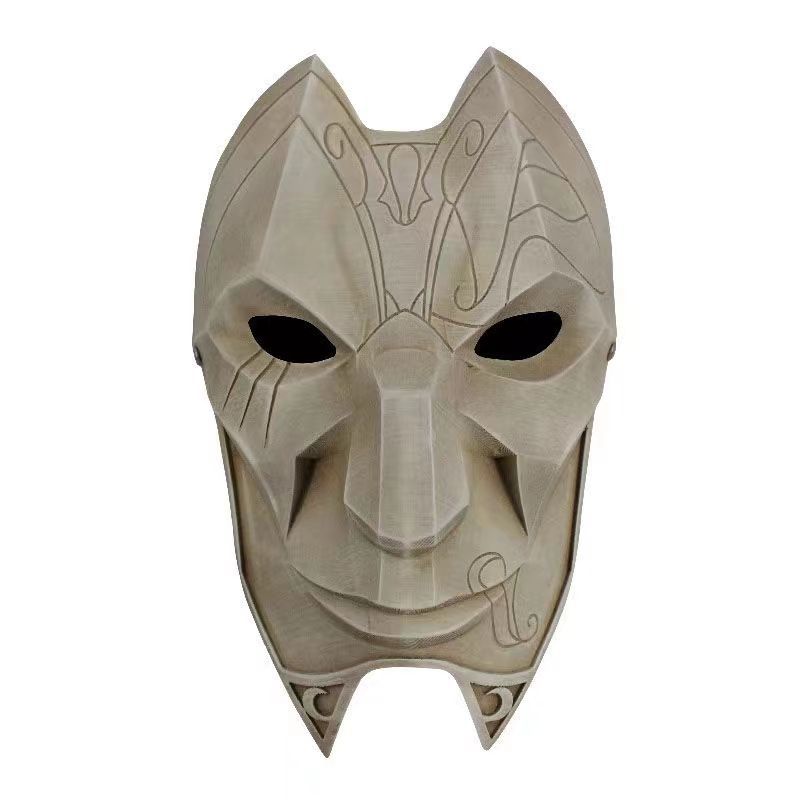 Halloween COS Party game live streaming props LOL League of Legends Mobile Game Costume: Male and Female Exorcist Masks