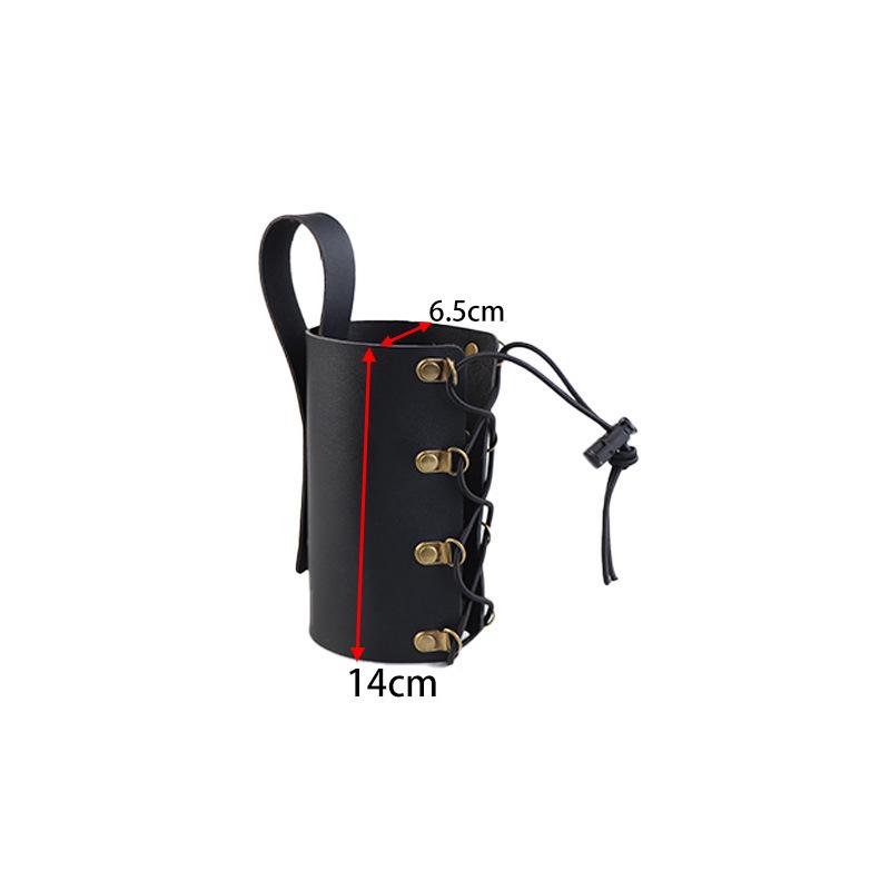 Mountain & Commute Bike PU Leather Insulated Water Bottle Holder
