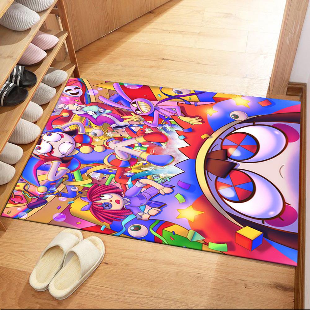 Colorful Chaos Party Square Rugs Are a Great Choice for Living Rooms, Bedrooms, Home Décor, and As Gifts.
