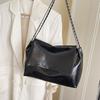 Chain Tote Bag Large Capacity Commuter Silver High-end Shoulder Bag New Niche Design Retro Messenger Women's Bag