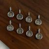 S925 Sterlingsilber Buddha-Anhänger mit Sechs-Silben-Mantra, Acht Schutzgottheiten und Glück verheißenden Wolken für Männer und Frauen