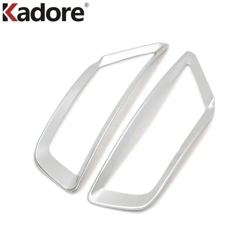 For Ford Ecosport 2013 2014 2015 2016 Chrome Car Rear Bumper Fog Light Lamp Cover Trim Tail Foglight Bezel Trims Accessories