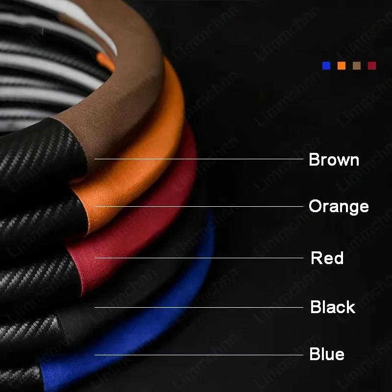 Car Steering Wheel Cover For Mini Cooper R50 R52 R53 R55 R56 F54 F55 F56 F60 R61 JCW