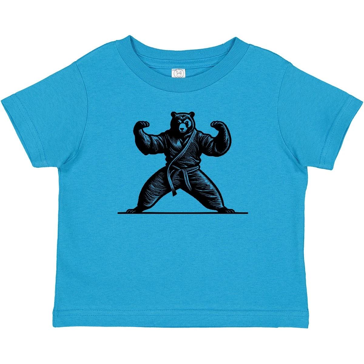 Inktastic Karate Martial Arts MMA Funny Bear Baby T-Shirt Artist Sports Muay Tai 160