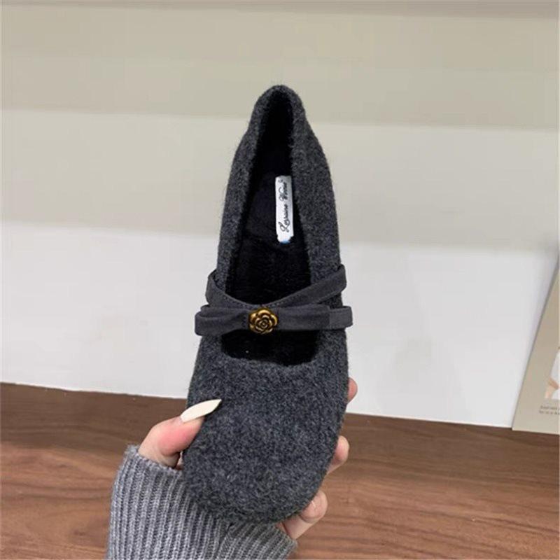 New Style Winter and Autumn High-heeled Vintage Cotton Shoes for Women