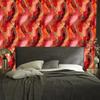 Ink Red, Orange and Coral Wallpaper for Living Room and Bedroom 50x1000