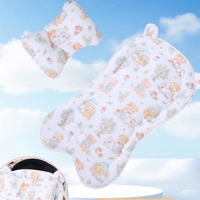 Reversible Infant Strollers Cushion Soft Breathable Pram Liner Thick Sponge Padded Universal For Baby Carriages
