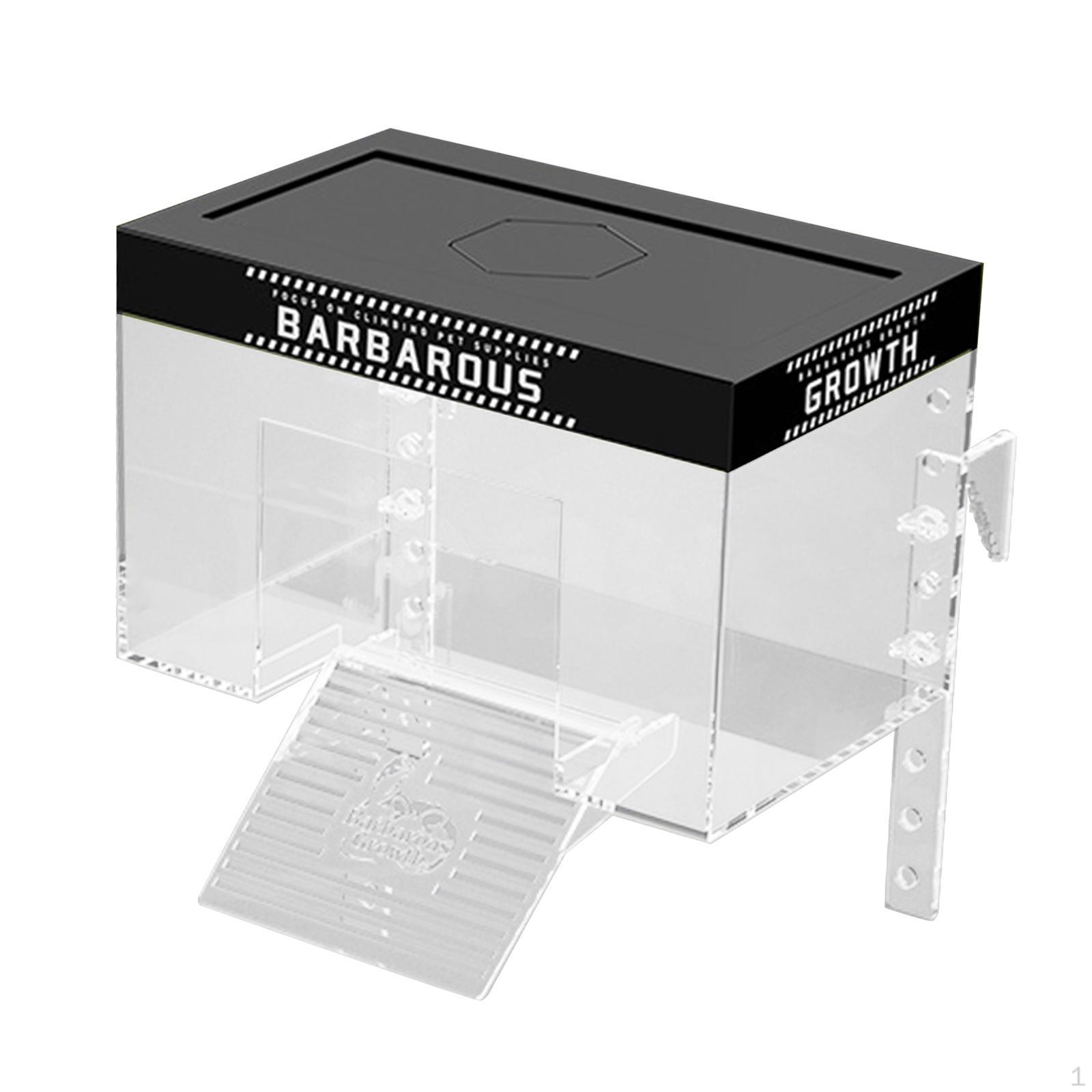 

Зона для баскинга водных черепах с крышкой и доком 20 cmx14cmx14cm