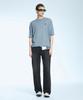 Sekeonmonollogeu Keyhole Round Short Sleeve Summer Knit Sky Blue Sekt006Skyblue