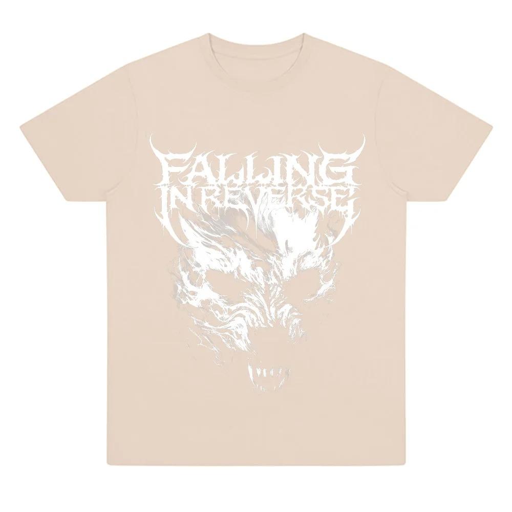 Rock Band Falling in Reverse Poster Graphic Print Tshirt Men Women Casual Oversized Streetwear Cotton Comfortable Summer Tees