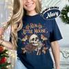 Run Little Mouse Comfort Rose Skeleton Unisex Top Dark RoUnisexce Book Lover Gifts Vintage Dark Academia Bookish Shirt Streetwear