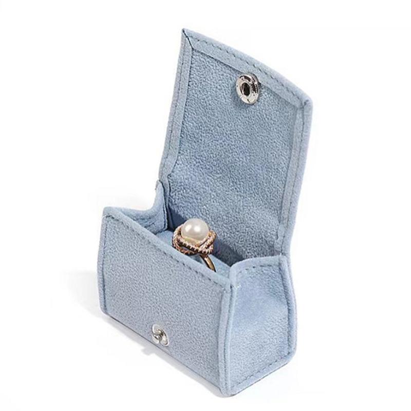Velvet Rng Jewelry Box Multi-Purpose Portable Mini Storage Box Ornament Multi-Functional Jewelry Case Travel A6