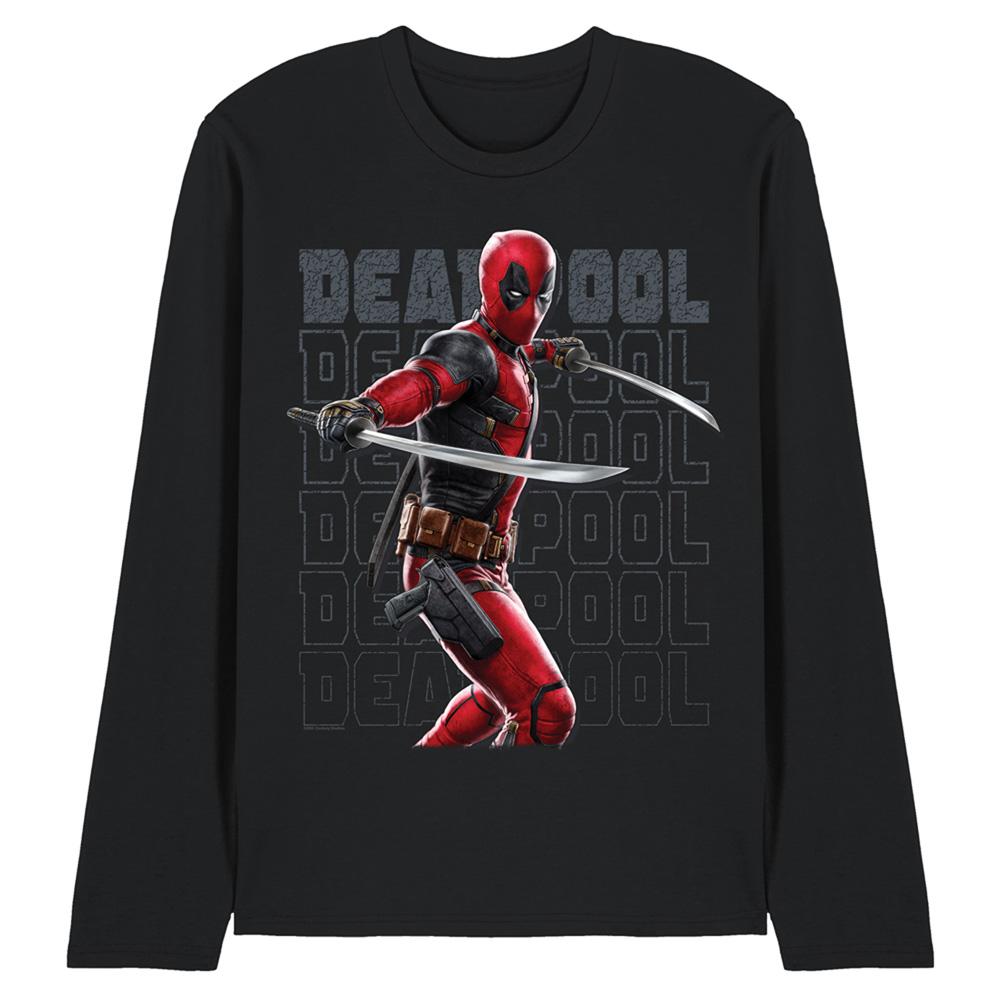 Deadpool & Wolverine Unisex Adult Wade Katana Long-Sleeved T-Shirt