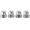 10Pcs Silver Dome Head Nuts M6 Thread Dia Acorn Cap Nuts Practical Hardware Nuts  Fasteners
