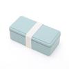GEL-COOL Square Lunch Box, Linea Blue, Insulated Lid, Large Size (17.8 x 8.7 x 6 cm), 500ml Capacity, Single Layer, Suitable for Women, Men, and