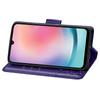For Samsung Galaxy A24 4G (162.1 X 77.6 X 8.3mm) Stand Wallet Case PU Leather Butterfly Imprinted Flip Phone Cover