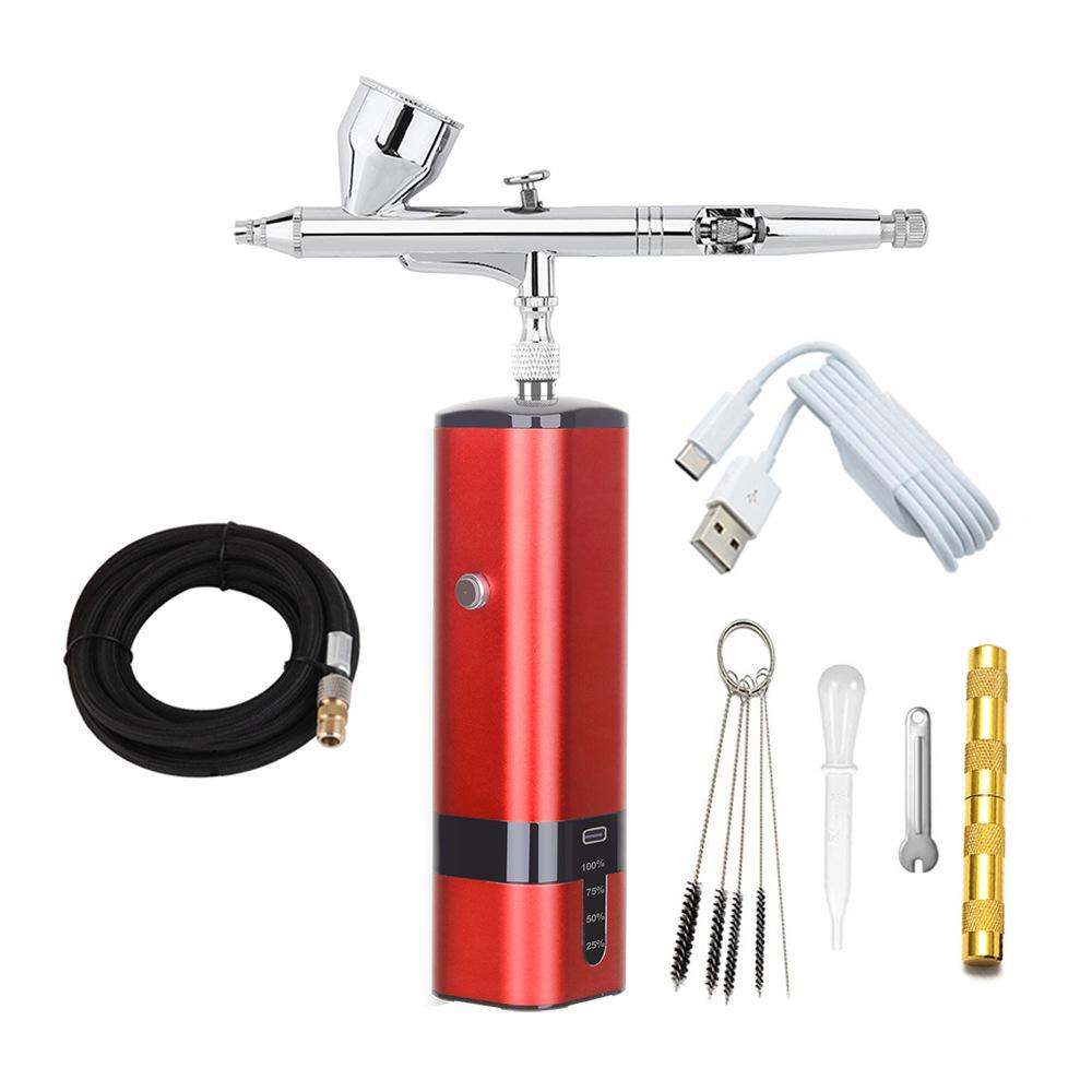 High-Pressure Beauty Airbrush Kit: DIY Spray Painting, Oxygen Infusion & Hydrating Mist Tool.