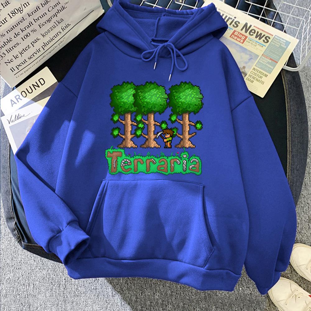 

Толстовка Terraria 2026 Новий Піксельний Стиль ГРА Футболки з Довгим Рукавом Одяг Зручні Худі S