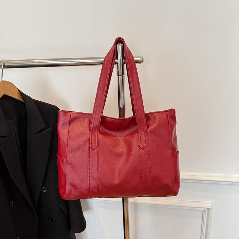 

Light Luxury Women s Shoulder Bag Minimalist Soft Leather Bag Practical Commuting Handbag Travel