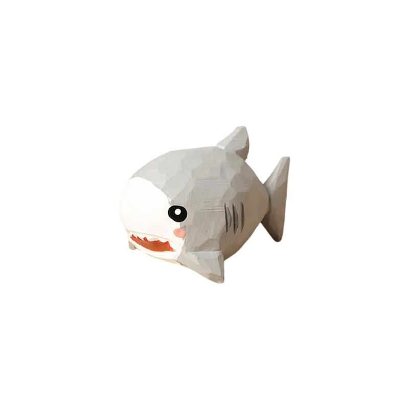 

Деревянный брелок в виде акулы ручной резьбы Художественный дизайн Прочный Автомобиль для студентов и Океан