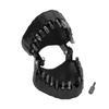 Denture Drill Bit Holder Teeth Model Shaped Full Opening Screwdriver Bit Organizing Holder with 28 Drill Bits