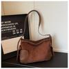 Suede Womens Tote Bag Large Capacity Crossbody Shoulder Urban Minimalist Style