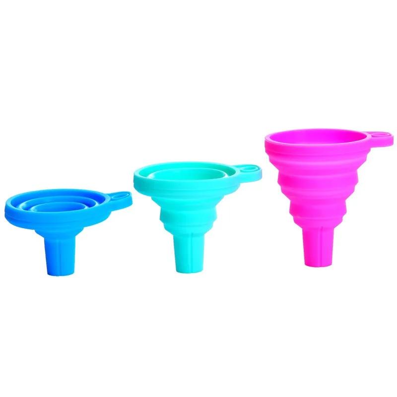 Collapsible Extendable Funnel Mini Household Plastic Funnel Pour Oil Pot Household Silicone Funnel Oil Leak Dispense