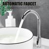Automatischer Wasserhahn Infrarotsensor Einzelkaltwasser Elektronischer Berührungsloser Waschbeckenhahn für Badezimmer Küche Berührungsloser Waschbeckenhahn