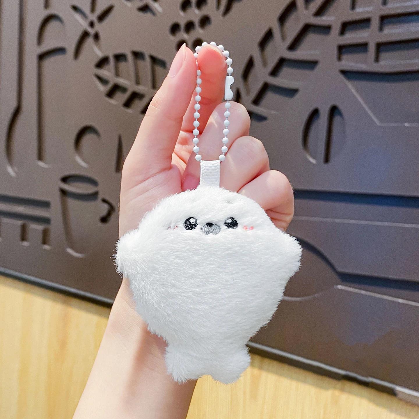 Cute Seal Plush Plaything Keychain Plush Stuffed Ocean Animal Plush Doll Pendant Keychain Seal Keyring Bag Charm Birthday Present For Kids