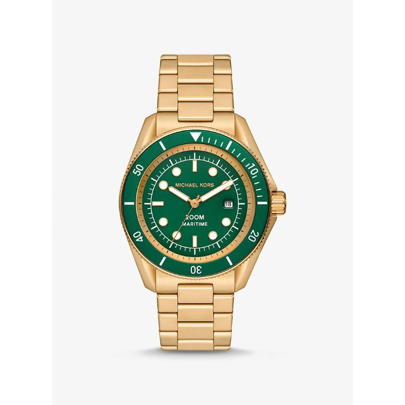 

Большие часы Michael Kors с золотистым покрытием в морском стиле MK9162 золотой