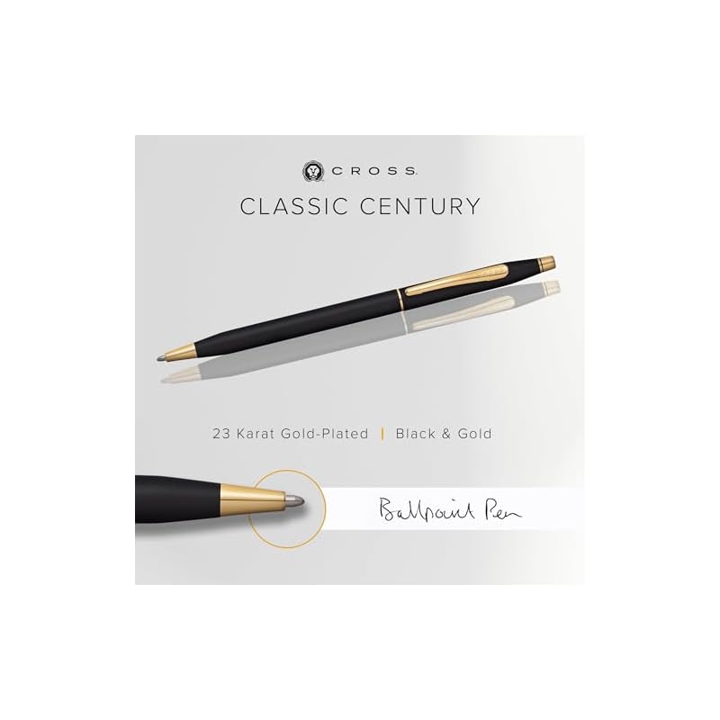 Cross Classic Century Classic Black Premium Gift Boxed Ballpoint Pen, Medium Nib. A perfect gift for Father's Day, promotions, or other special